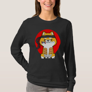 Dog Ninja Bushido Ronin Japanisch Samurai T-Shirt