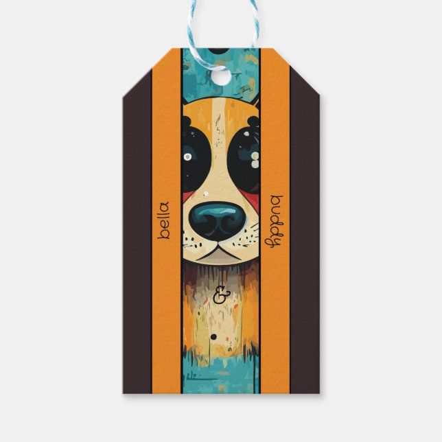 Dog Nose Geschenkanhänger (Vorderseite)