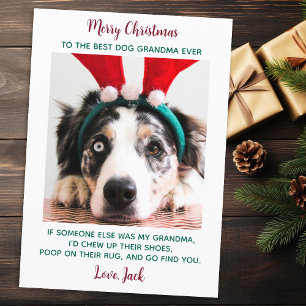 Dog Oma Funny Personalisiert Pet Foto Weihnachten