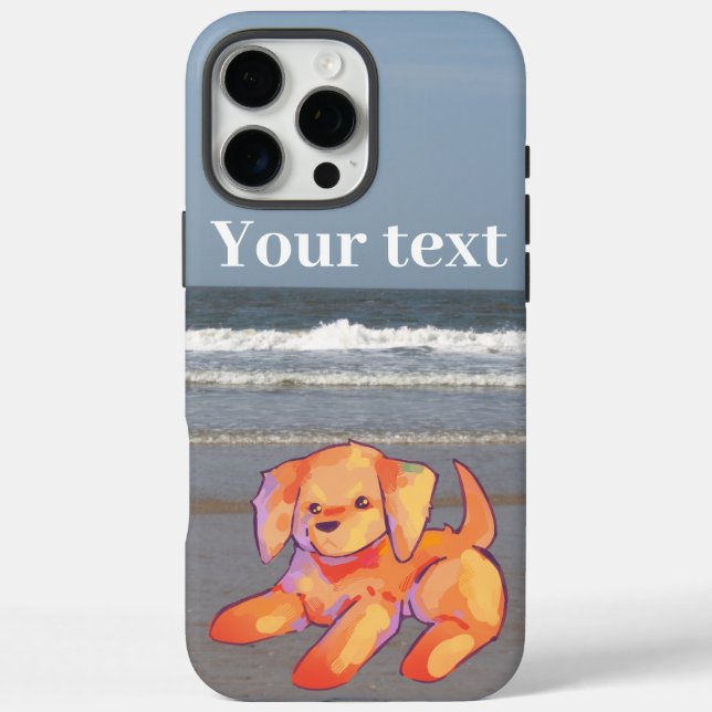 Dog on Beach  Case-Mate iPhone Hülle (Rückseite)