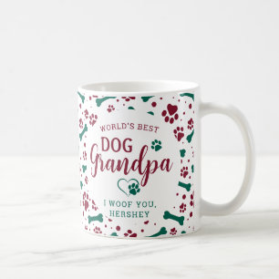 Dog Opa Großhund Custom Haustier Foto Weihnachten Kaffeetasse