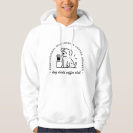 Dog owner and coffee lover dads club hoodie