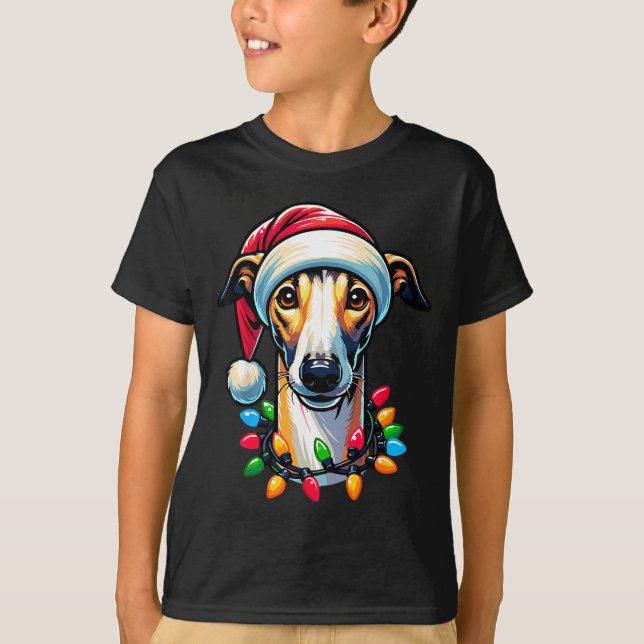 Dog Owner Xmas Men Women Favorite Ghound Christmas T-Shirt (Vorderseite)
