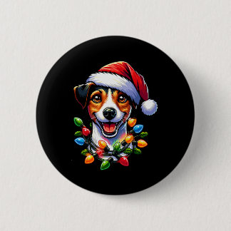 Dog Owner Xmas Men Women Favorite Jack Russell Chr Button