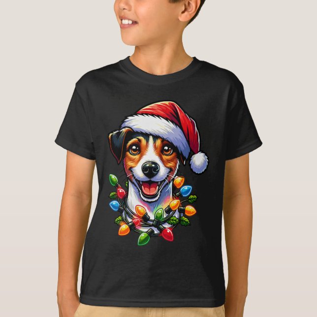 Dog Owner Xmas Men Women Favorite Jack Russell Chr T-Shirt (Vorderseite)