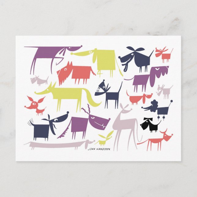Dog Pack Postkarte (Vorderseite)