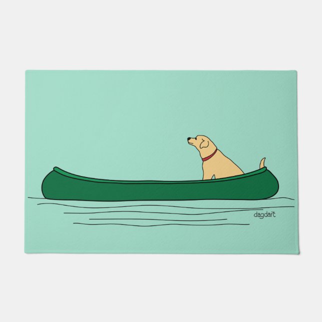 Dog Paddle Canoe Fußmatte (Vorderseite)