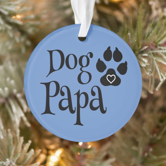 Dog Papa Hundeliebhaber Papa Ornament (Baum)