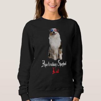 Dog Papa Puppy Vater Australian Shepherd Sweatshirt