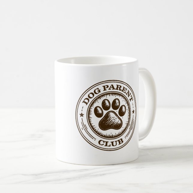 Dog Parent Club, Proudly Loyal & Loving Kaffeetasse (VorderseiteRechts)