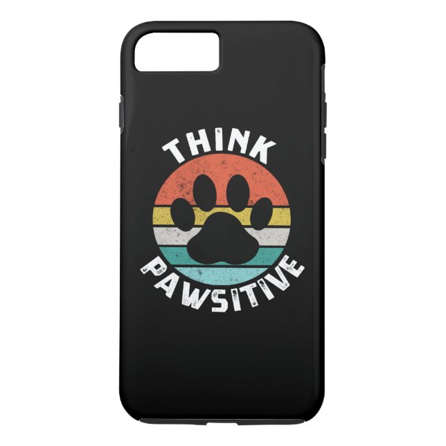 Dog Paw denken Pawsitive Hündin Lover Case-Mate iPhone Hülle (Rückseite)