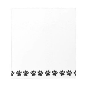 Dog Paw Distressed Muster Notizblock
