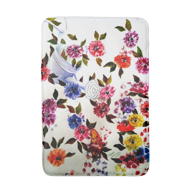 DOG PAW DRUCKEN WATERING KANN BADEMATTE (Vorderseite Vertikal)