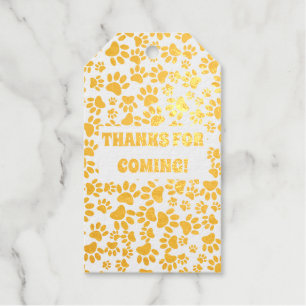 Dog Paw druckt benutzerdefinierten Geschenkanhänger