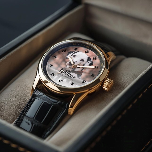 Dog Paw druckt benutzerdefiniertes Foto Armbanduhr (Inspiration mockup (not actual product))
