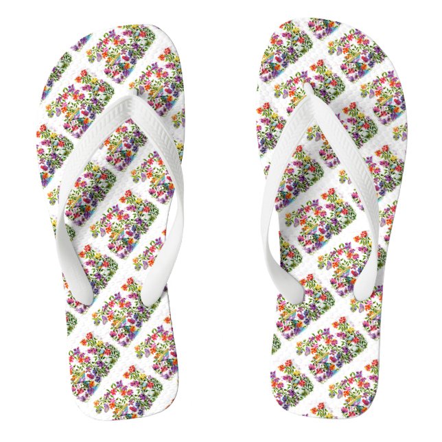 DOG PAW DRUCKT BIRD BATH FLIP FLOPS (Fußbett)