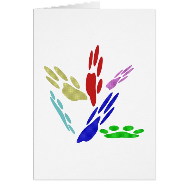 Dog Paw druckt mit Polka Dots (Vorne)