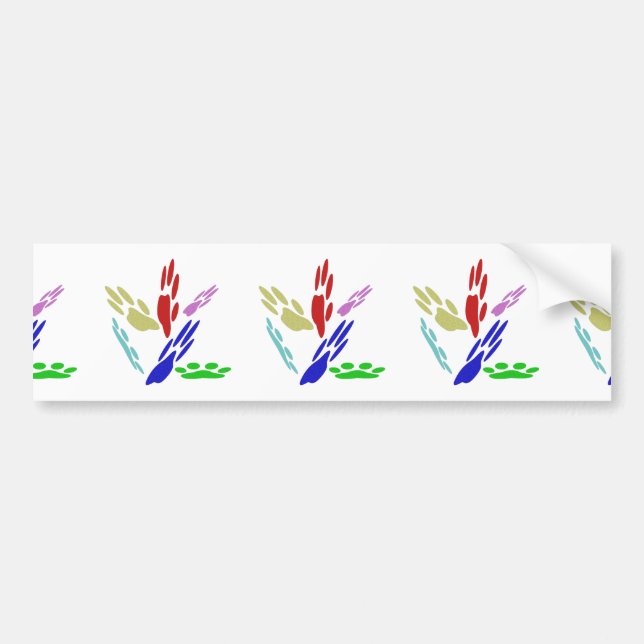 Dog Paw druckt mit Polka Dots Autoaufkleber (Vorne)