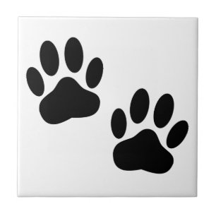 Dog Paw druckt Tile Fliese