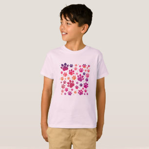 Dog Paw farbig T-Shirt
