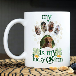 Dog Paw Fotos St Patrick's Day Personalisiert Kaffeetasse