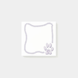 Dog Paw Herz Post-it-Hinweise Post-it Klebezettel