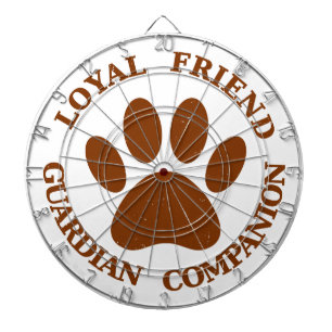 Dog Paw Loyal Friend Dartscheibe