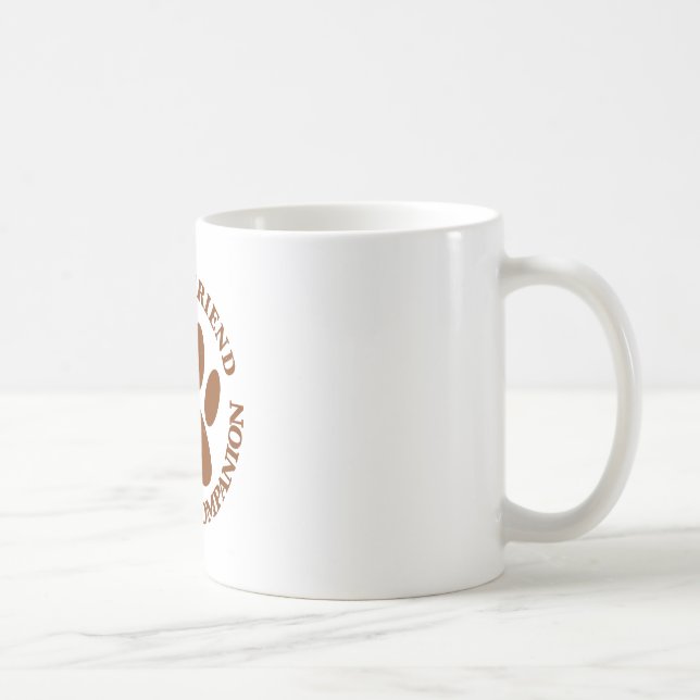 Dog Paw Loyal Friend Kaffeetasse (Rechts)