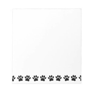 Dog Paw Muster Notizblock