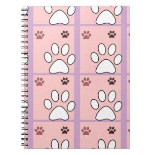 Dog Paw Muster Notizblock
