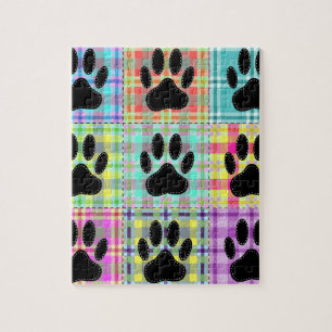 Dog Paw Muster Quilt Puzzle