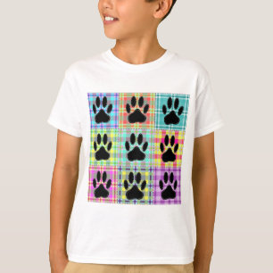 Dog Paw Muster Quilt T-Shirt