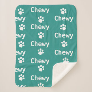 Dog Paw Name Grün Sherpadecke