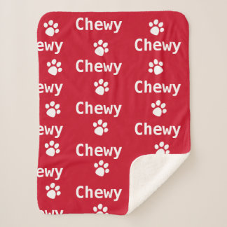 Dog Paw Name Red White Sherpadecke