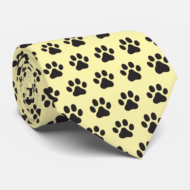 Dog paw necktie krawatte (Gerollt)