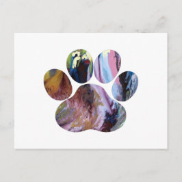 Dog Paw Postkarte