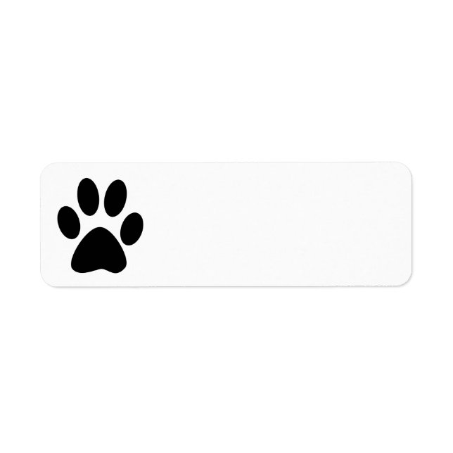 Dog Paw Print Address Labels (Vorne)