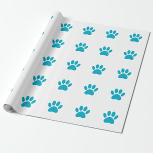 Dog Paw Print Art Geschenkpapier
