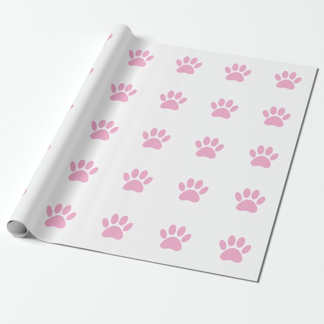 Dog Paw Print Art Geschenkpapier (Ungerollt)