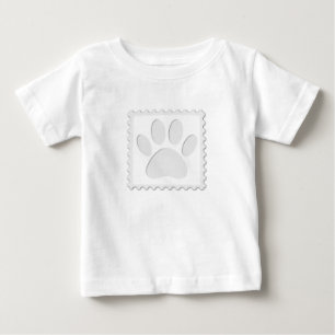 Dog Paw Print Cout Baby T-shirt