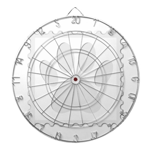 Dog Paw Print Cout Dartscheibe (vorne)