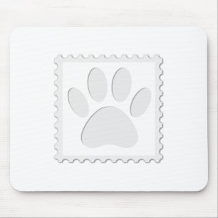 Dog Paw Print Cout Mousepad