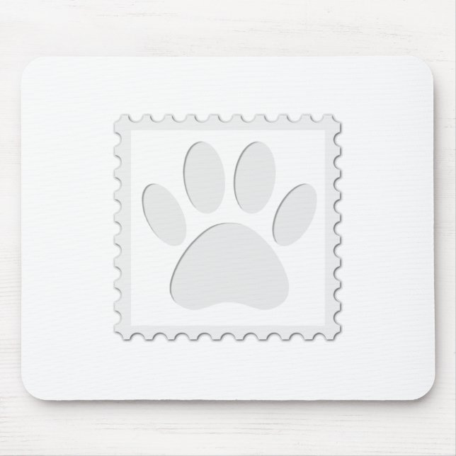 Dog Paw Print Cout Mousepad (Vorne)