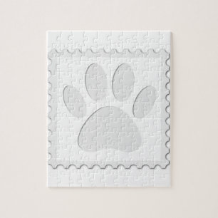 Dog Paw Print Cout Puzzle