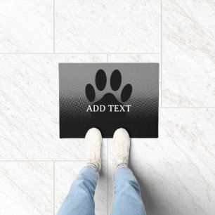 Dog Paw Print Custom Fußmatte