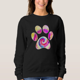 Dog Paw Print Dog Aquarell Paw Sweatshirt