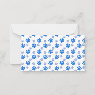 Dog Paw Print Einzeltier Lover Cute Puppies Mitteilungskarte