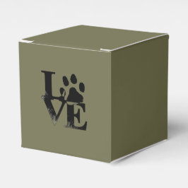Dog Paw Print Favor Box Geschenkschachtel