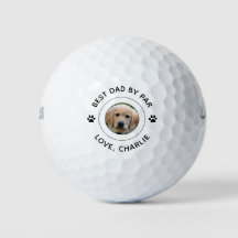 Dog Paw Print Foto Text Golf Pub Bester Vater Par