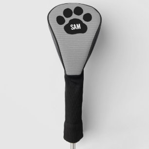 Dog Paw Print Individuelle Name Initialen Golf Headcover